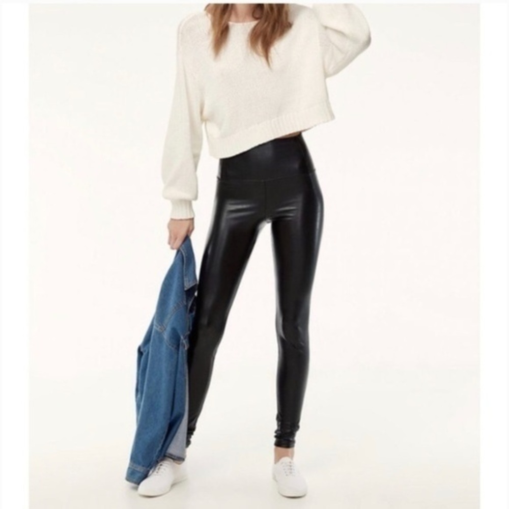 Aritzia Wilfred Free Daria Faux Leather Pant Small